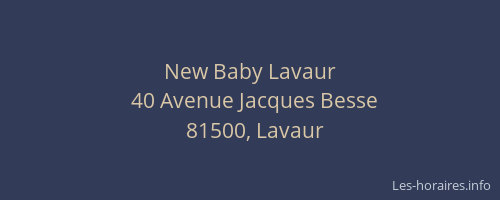 New Baby Lavaur