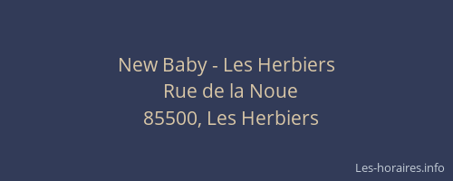 New Baby - Les Herbiers