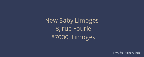 New Baby Limoges