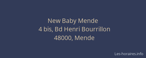 New Baby Mende