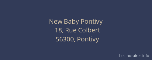 New Baby Pontivy