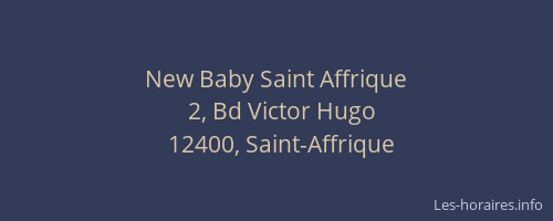 New Baby Saint Affrique