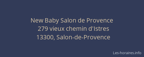 New Baby Salon de Provence