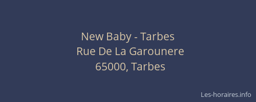 New Baby - Tarbes