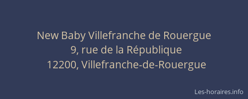 New Baby Villefranche de Rouergue