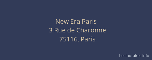 New Era Paris
