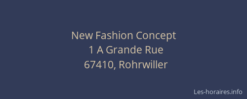 New Fashion Concept