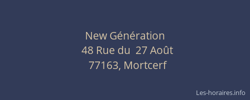 New Génération