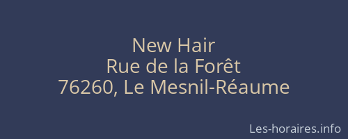 New Hair