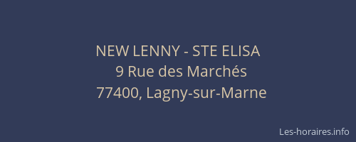 NEW LENNY - STE ELISA