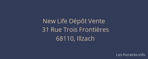 New Life D&eacute;p&ocirc;t Vente