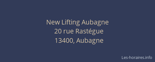 New Lifting Aubagne