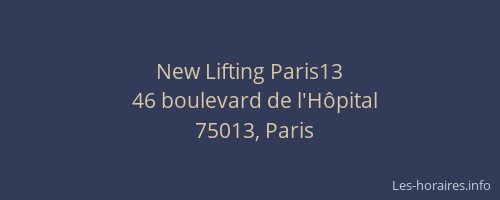 New Lifting Paris13