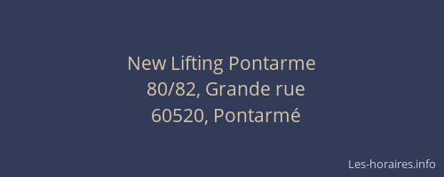 New Lifting Pontarme