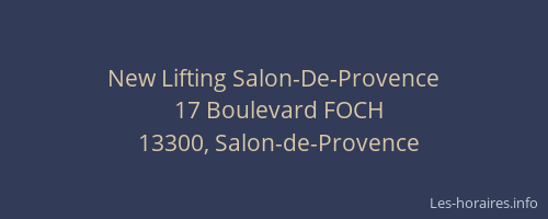New Lifting Salon-De-Provence
