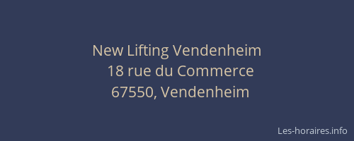 New Lifting Vendenheim