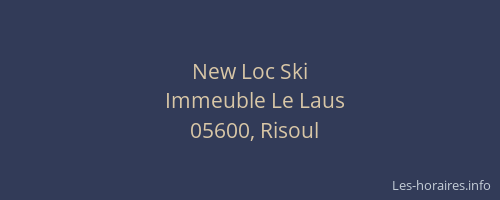 New Loc Ski