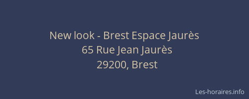 New look - Brest Espace Jaurès