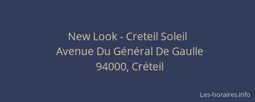 New Look - Creteil Soleil