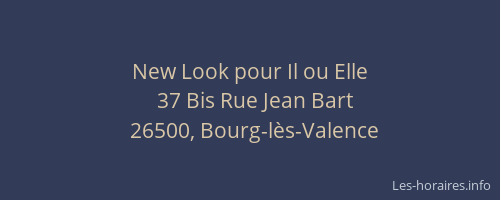 New Look pour Il ou Elle