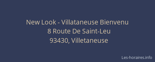 New Look - Villataneuse Bienvenu