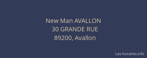 New Man AVALLON