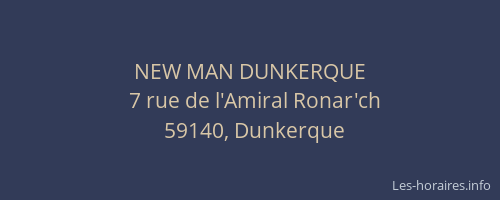 NEW MAN DUNKERQUE