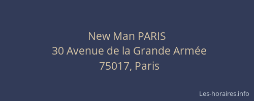 New Man PARIS