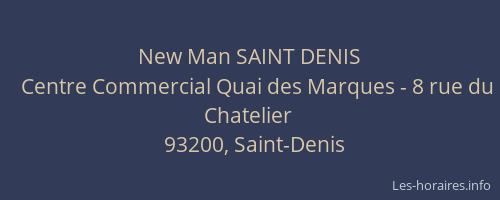New Man SAINT DENIS