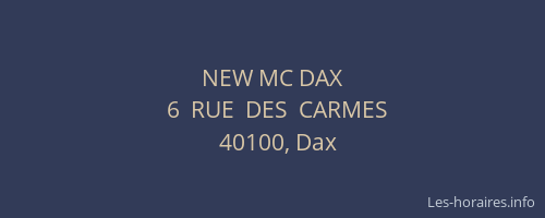 NEW MC DAX