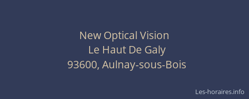 New Optical Vision