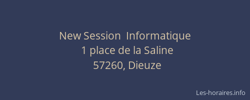 New Session  Informatique