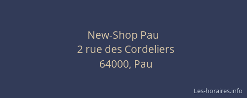 New-Shop Pau