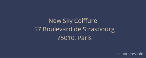 New Sky Coiffure