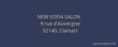 NEW SOFIA SALON