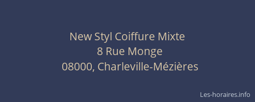 New Styl Coiffure Mixte