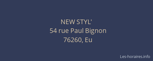 NEW STYL'