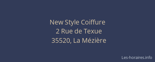 New Style Coiffure