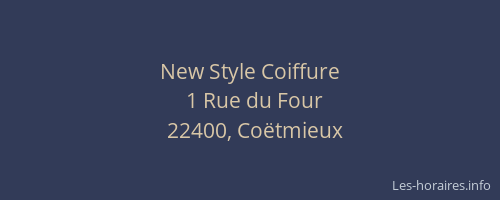 New Style Coiffure