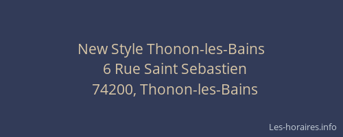 New Style Thonon-les-Bains