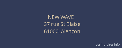 NEW WAVE