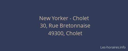 New Yorker - Cholet