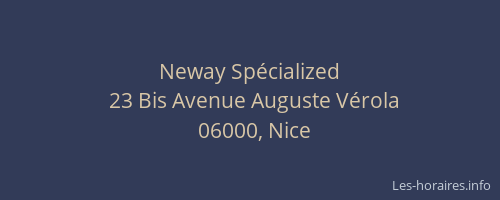 Neway Spécialized