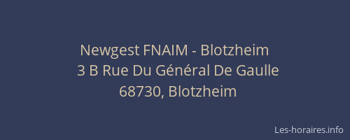 Newgest FNAIM - Blotzheim