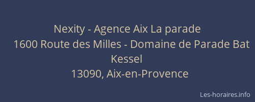 Nexity - Agence Aix La parade