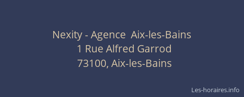 Nexity - Agence  Aix-les-Bains