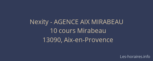 Nexity - AGENCE AIX MIRABEAU