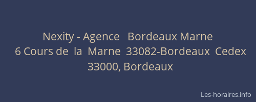 Nexity - Agence   Bordeaux Marne