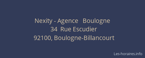 Nexity - Agence   Boulogne