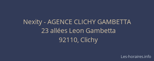 Nexity - AGENCE CLICHY GAMBETTA